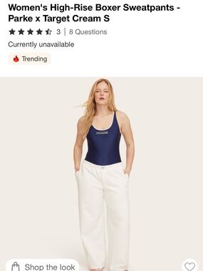Parke Cream Wide-Leg Pants for Women